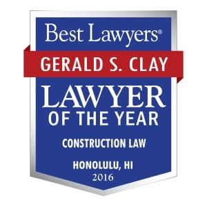 Lawyer of the Year 2016 Award Gerald Clay