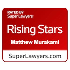 Super Lawyers Rising Star Matthew Murakami 2022